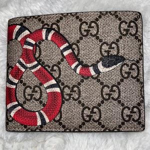 Kingsnake print  GG supreme wallet